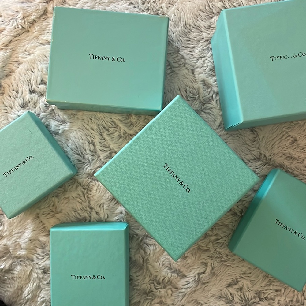 AUTHENTIC TIFFANY & CO. BOXES (6)